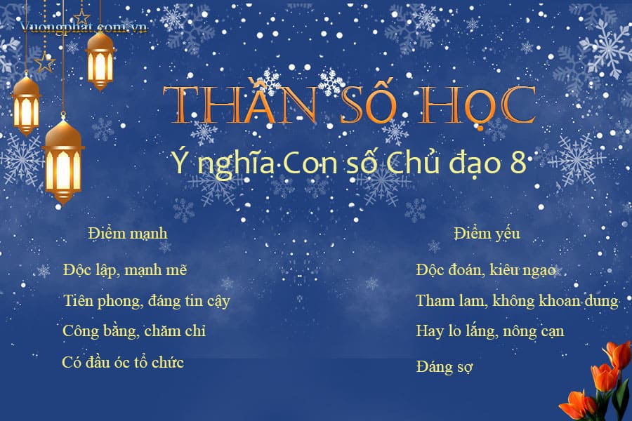 Ý nghĩa và đặc điểm tính cách của người có con số chủ đạo 8 trong Thần số học