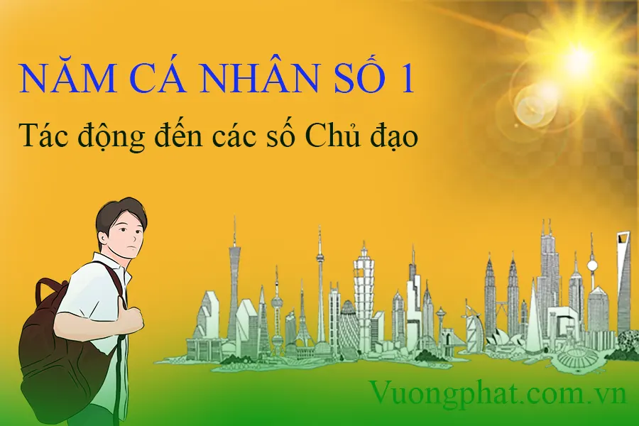 Tác động của năm cá nhân số 1 đến con số chủ đạo