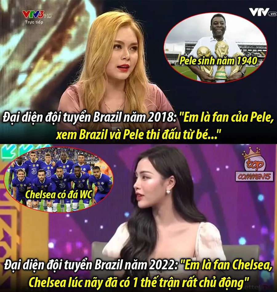 Phát ngôn nhầm lẫn (nổ) của các hot girl đại diện tuyển Brazil