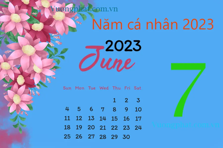 Số 7 - Năm cá nhân 2023