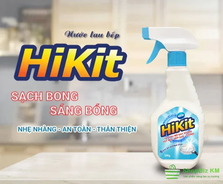 Tẩy dầu mỡ HiKit, vệ sinh nhà bếp, xoong nồi, đáy chảo