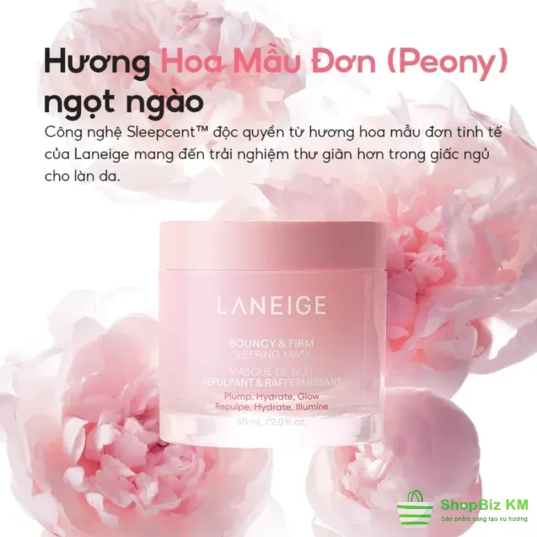 Mặt nạ ngủ Laneige Bouncy & Firm, Water, Cica xuất xứ Hàn Quốc